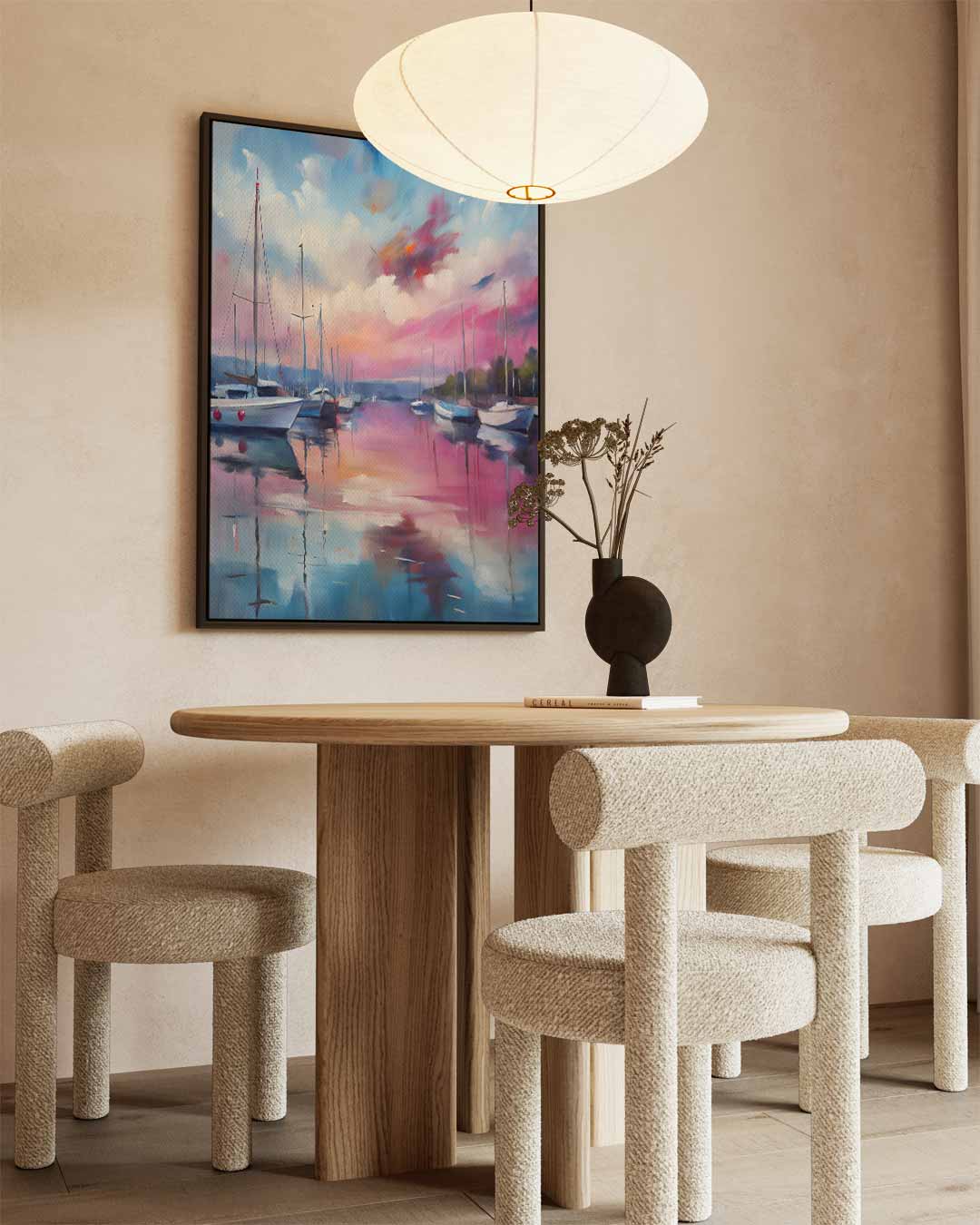 Zonsondergang Aan Het Water Kunstwerk-canvas-dibond-plexiglas-wanddecoratie-WallArtistic