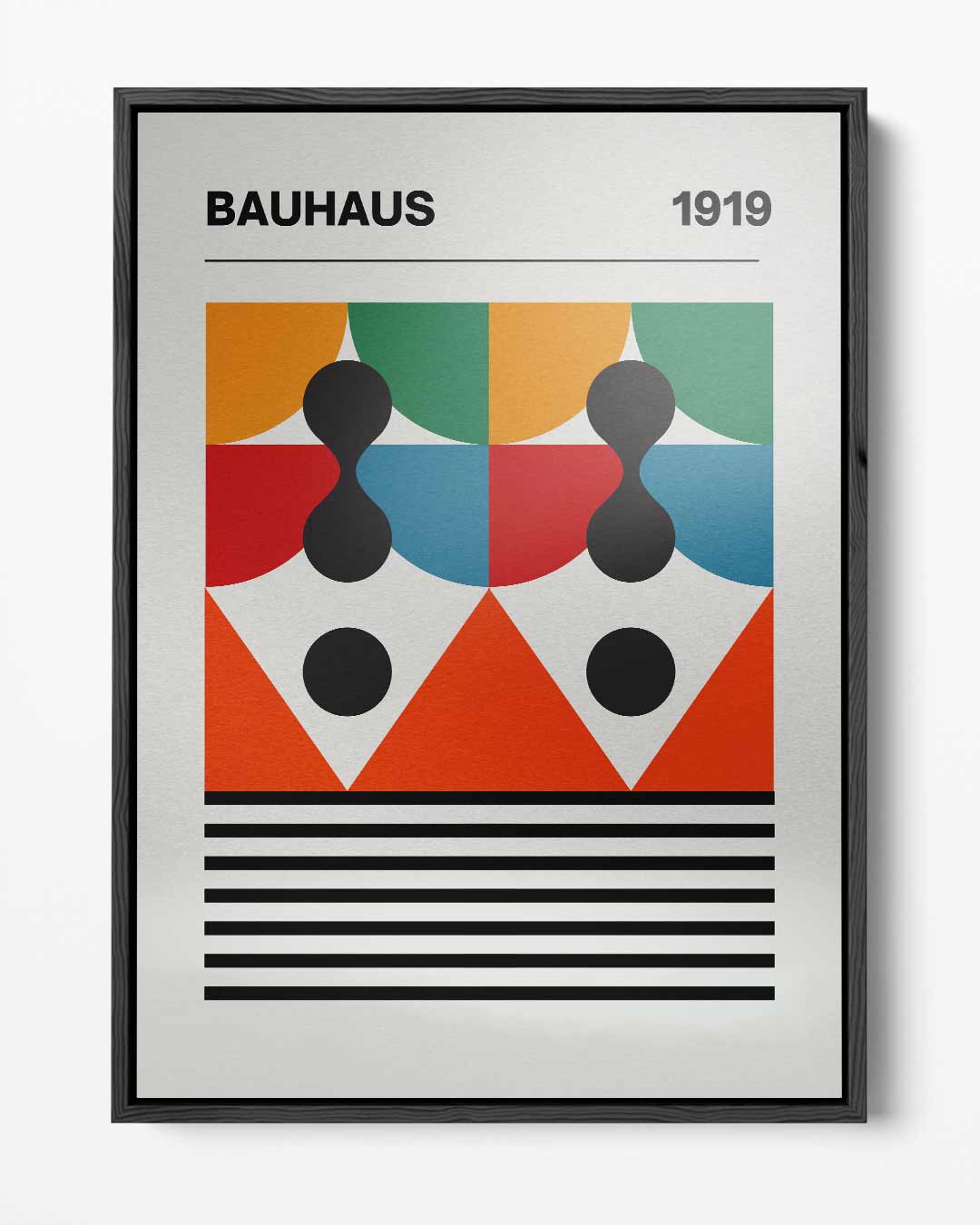 Geometrische Bauhaus Poster Kunstwerk-canvas-dibond-plexiglas-wanddecoratie-WallArtistic