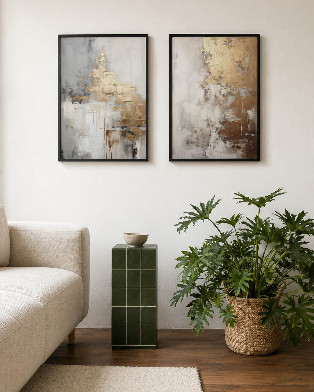 Gouden vervaging Posterset