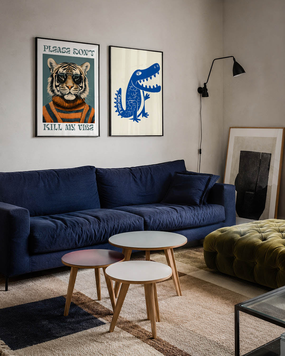 Tijger met bril Posterset