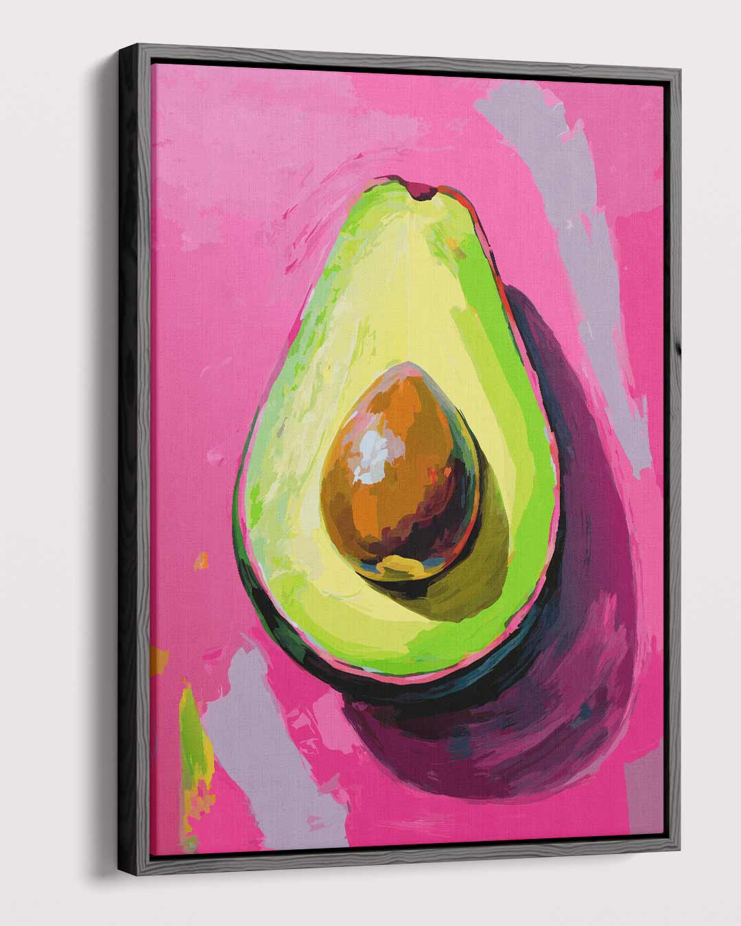 Avocado Pop Art Kunstwerk-canvas-dibond-plexiglas-wanddecoratie-WallArtistic