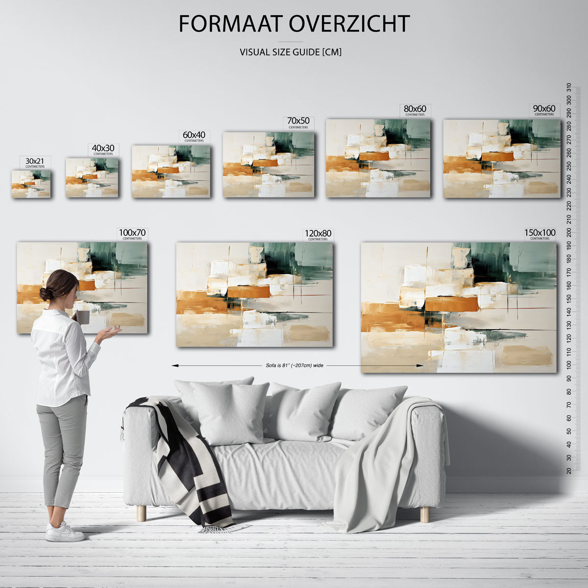 Abstracte vormen Poster