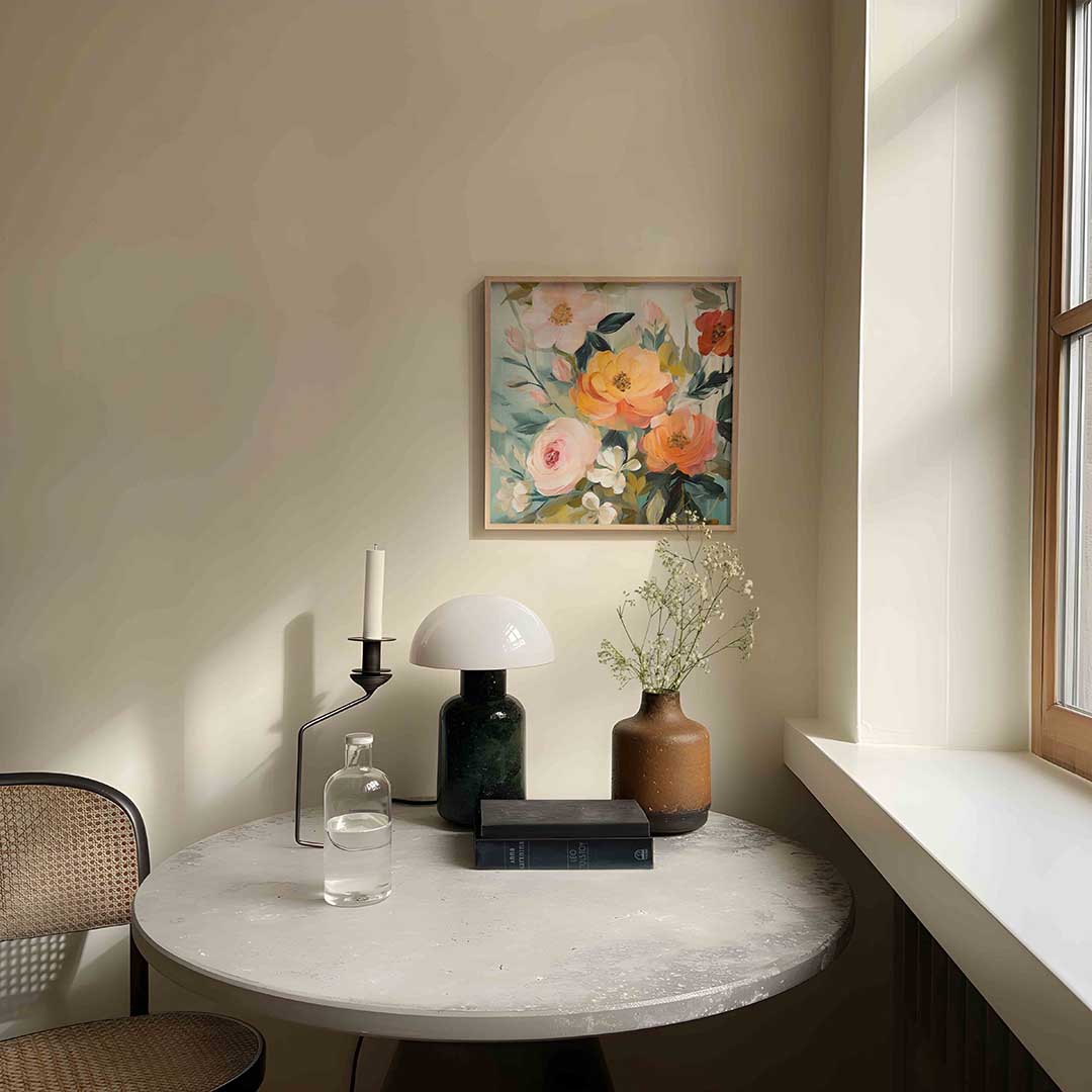 Bloemen in zachte tinten Poster