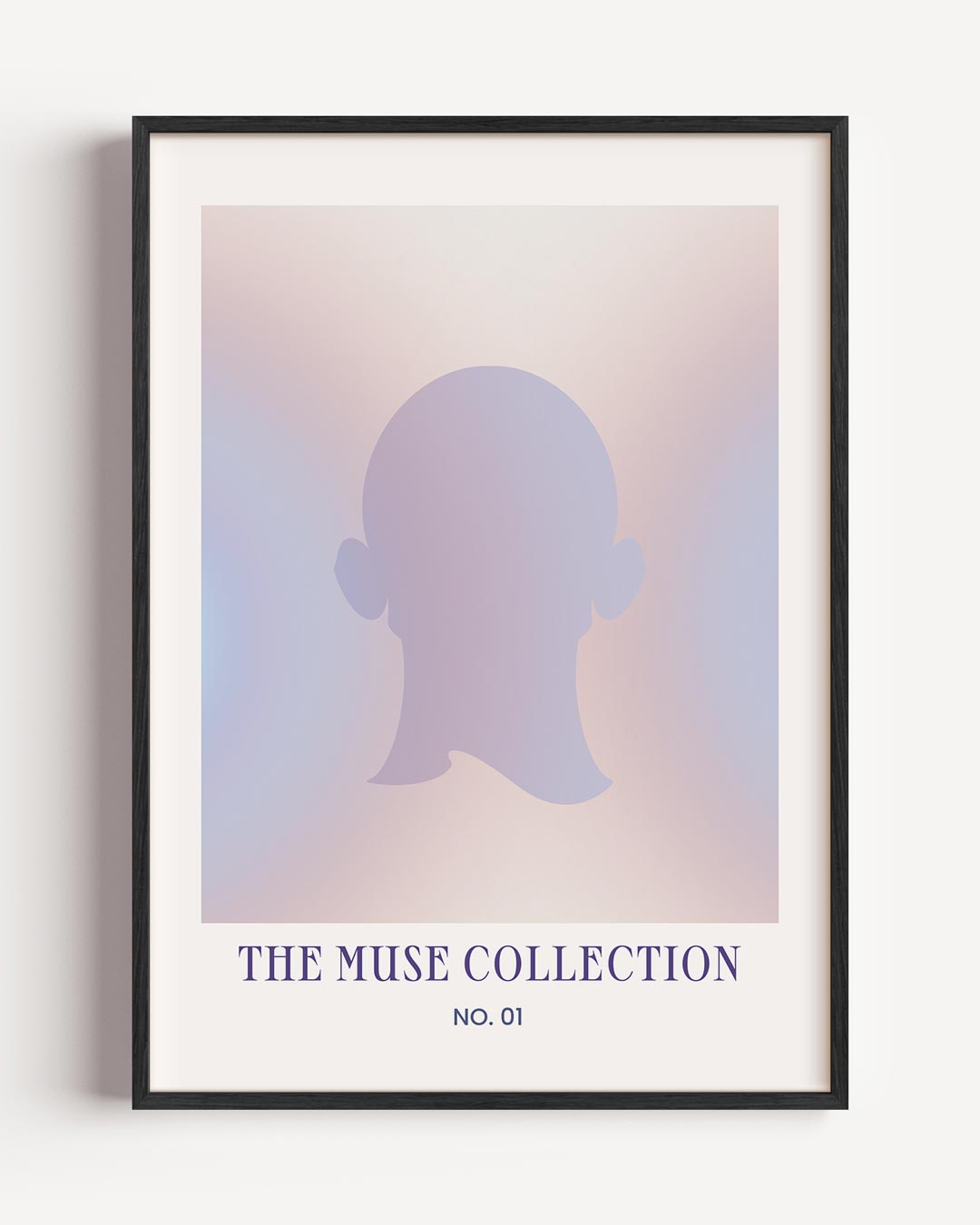 Pastel Abstractie Vrouwelijke Silhouet Poster-WallArtistic