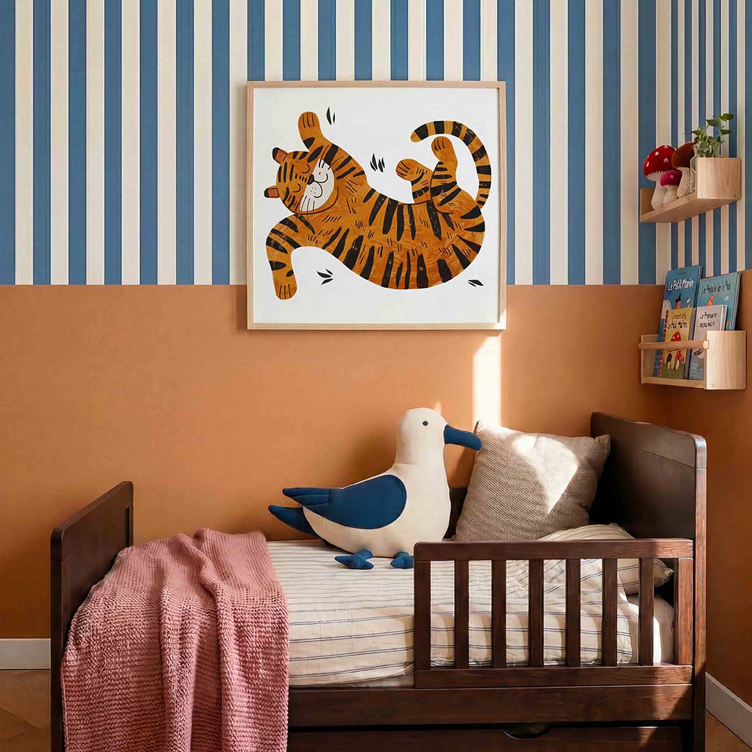 Speelse tijger Poster