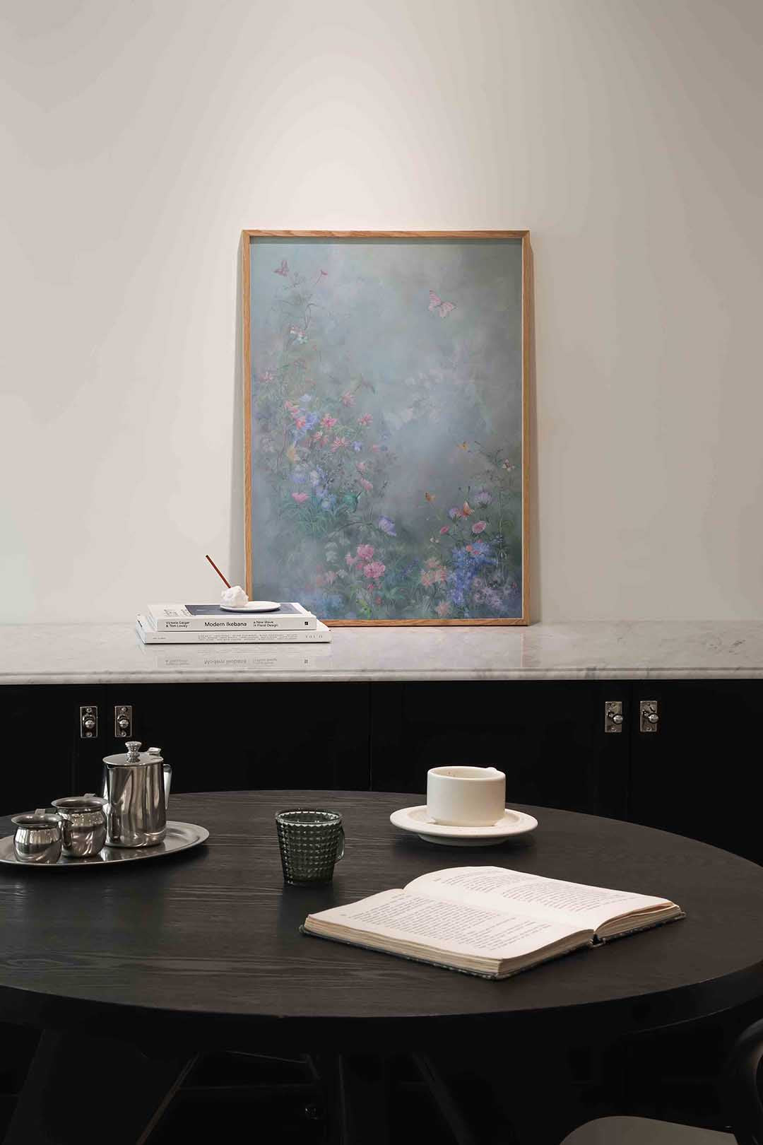 Bloemen en vlinders Poster