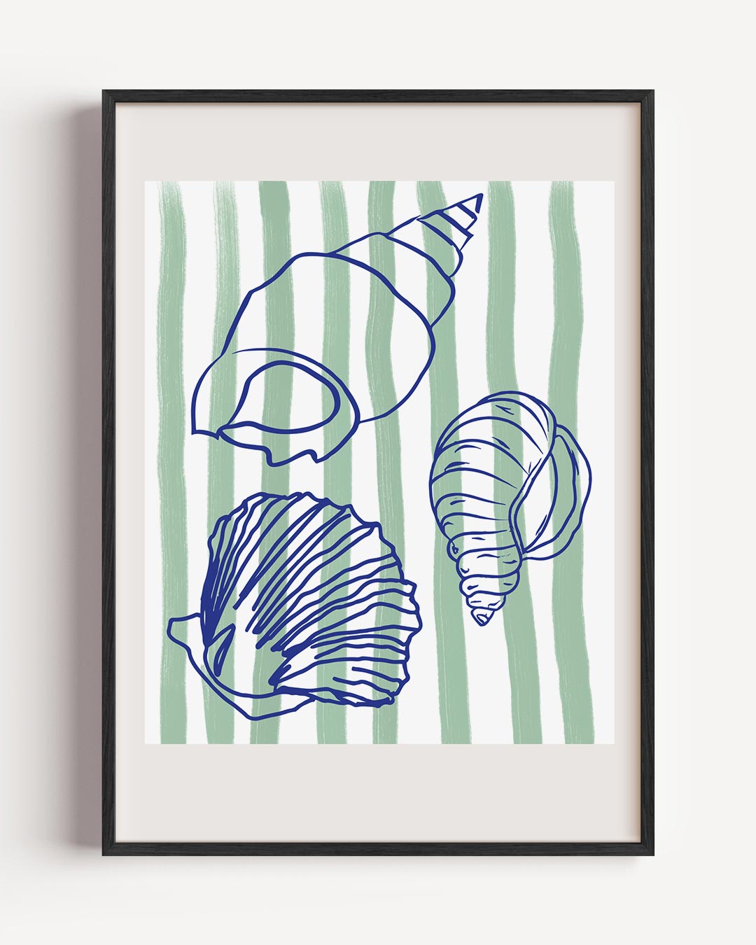 Tijdloze Strandvibes Schelpenposter-WallArtistic