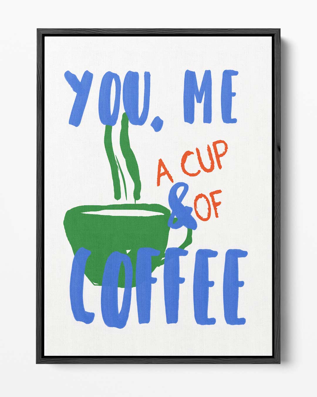 Koffieliefde Moment Kunstwerk-canvas-dibond-plexiglas-wanddecoratie-WallArtistic