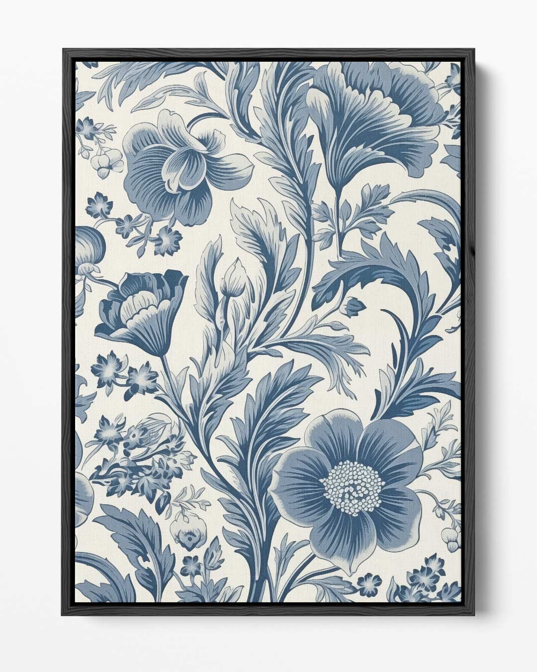 Bloeiend Blauw Wandtapijt Kunstwerk-canvas-dibond-plexiglas-wanddecoratie-WallArtistic