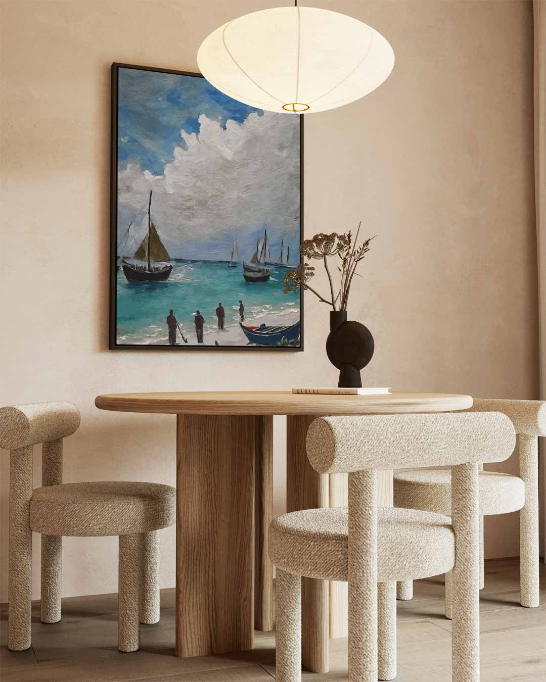 Zomers Dagje aan Zee Kunstwerk-canvas-dibond-plexiglas-wanddecoratie-WallArtistic