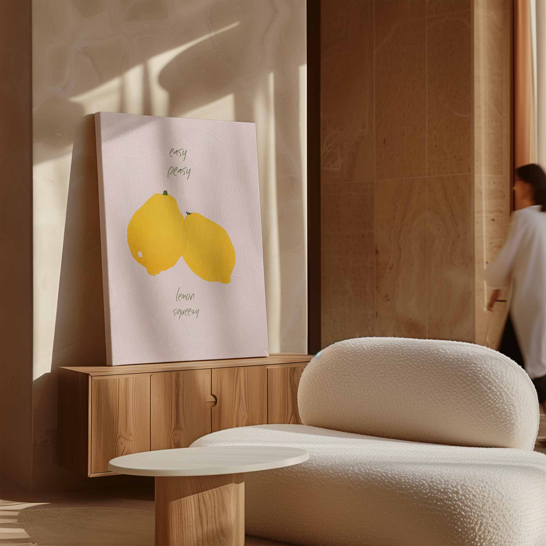 Easy Peasy Lemon Squeezy Kunstwerk-canvas-dibond-plexiglas-wanddecoratie-WallArtistic