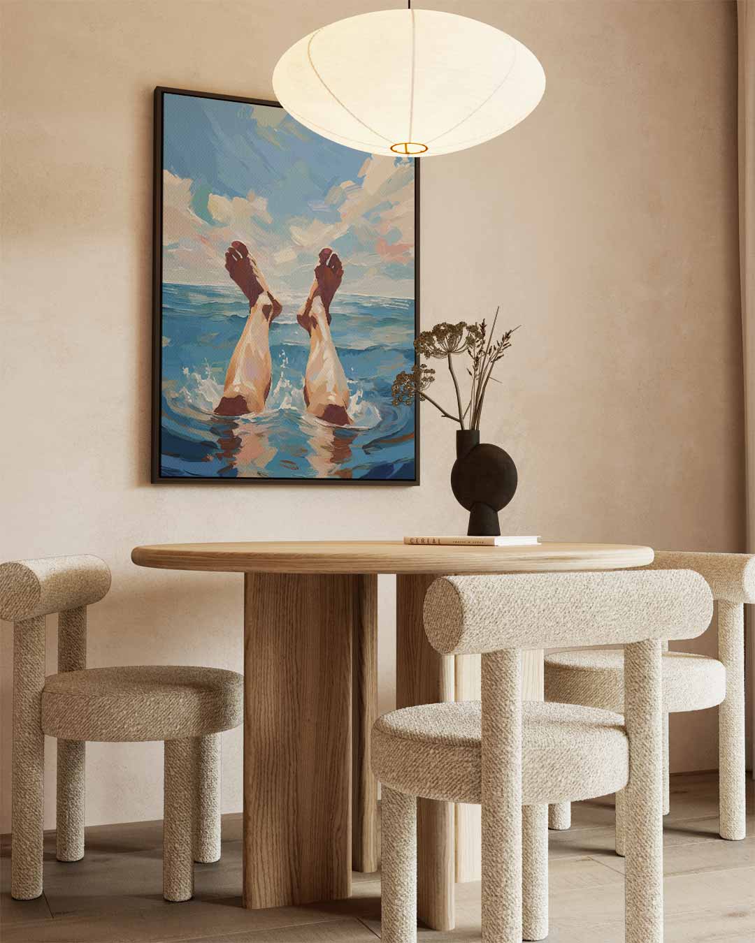 Eropuit in de Zee Kunstwerk-canvas-dibond-plexiglas-wanddecoratie-WallArtistic