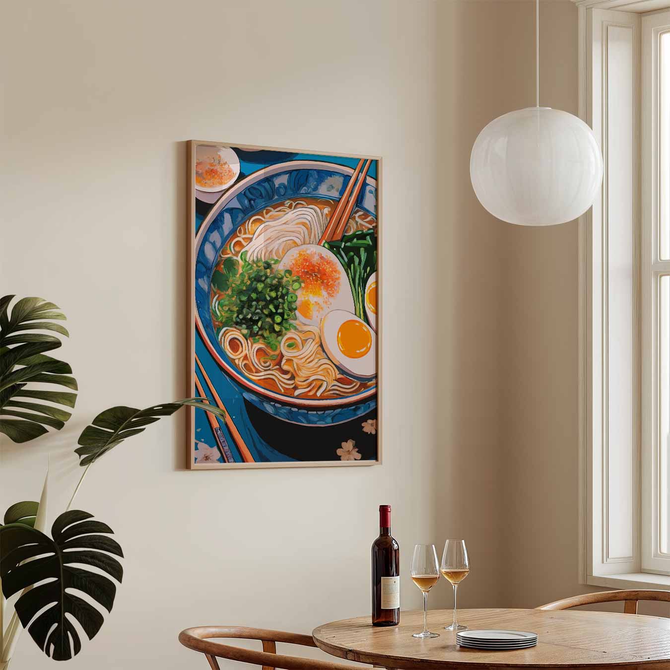 Kleurrijke Ramen Kunstposter