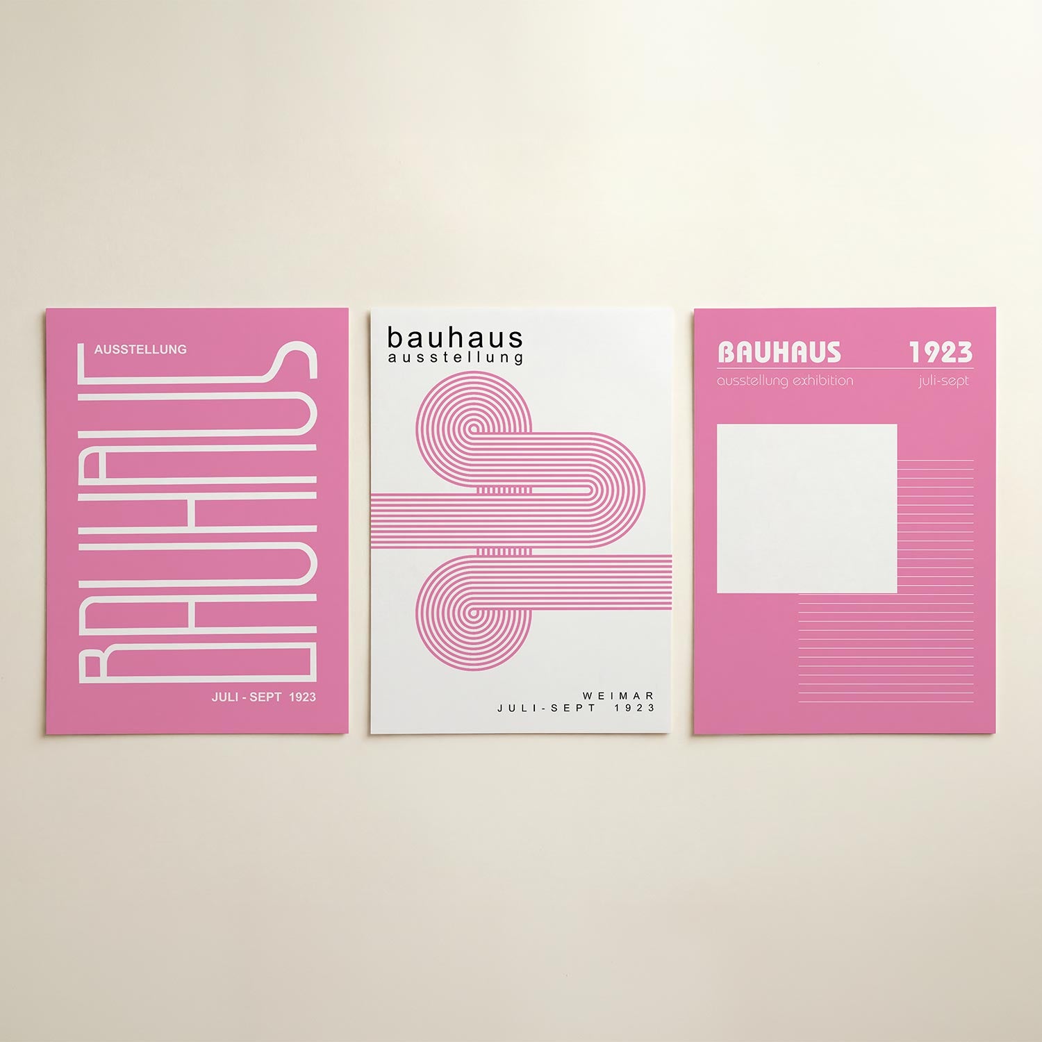 Lijnen en kleurvlakken Posterset