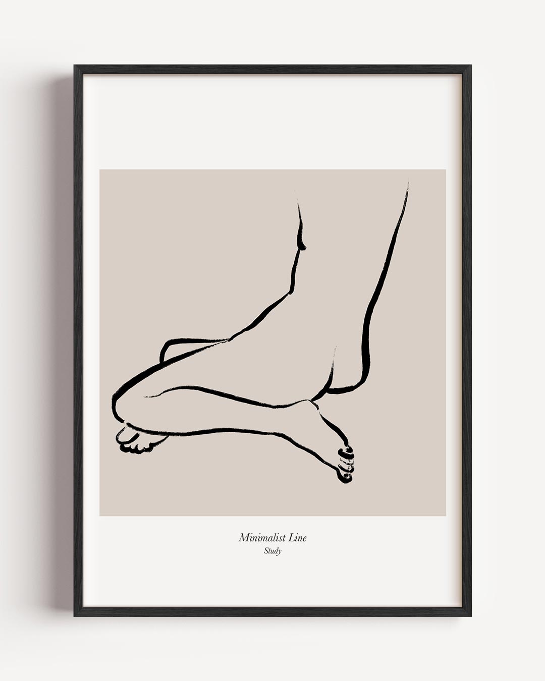 Elegante Lijntekening Vrouwelijke Vorm Poster-WallArtistic
