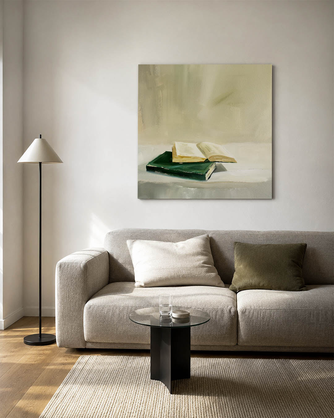 Boeken op tafel Kunstwerk