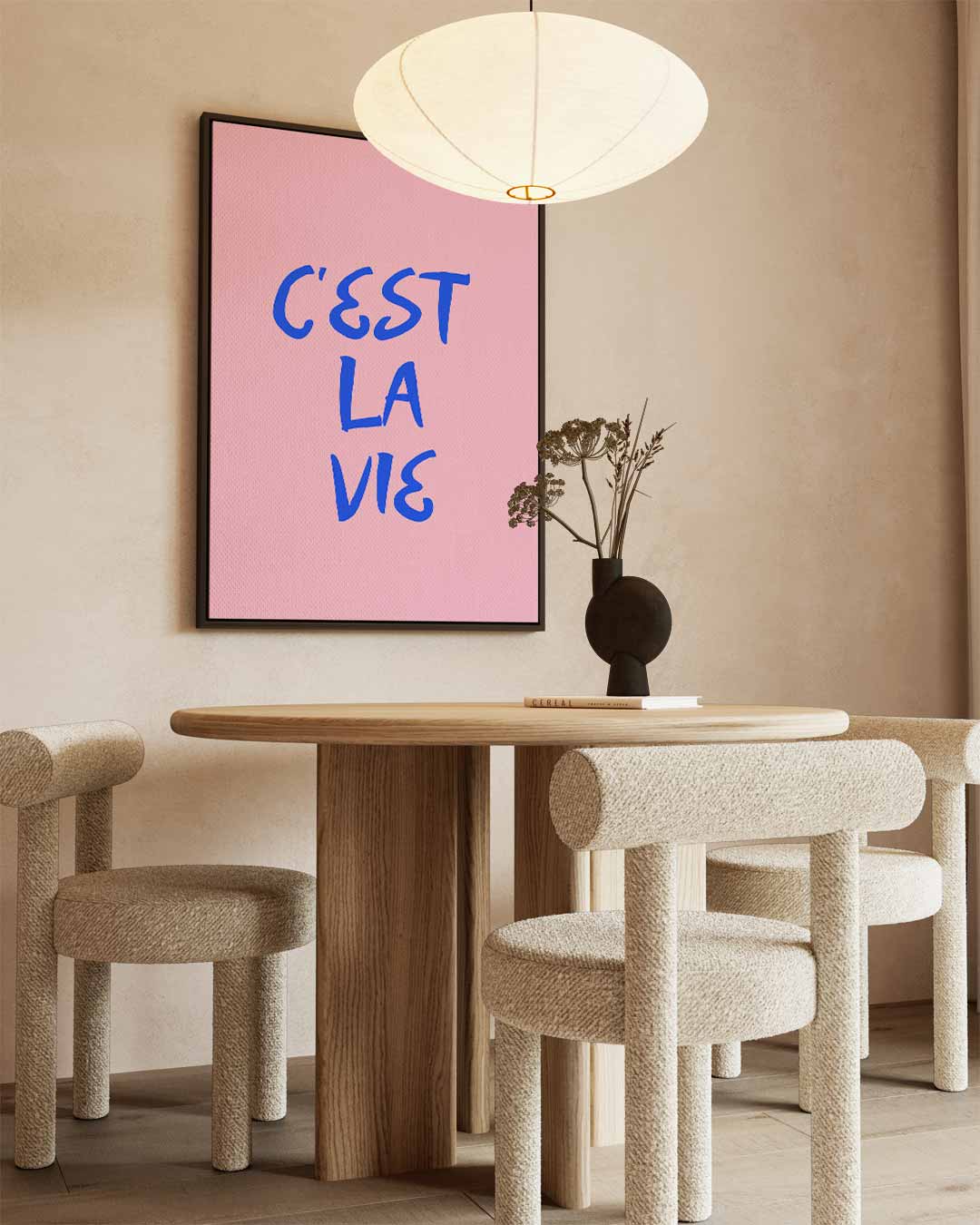 C'est La Vie Wanddecoratie Kunstwerk-canvas-dibond-plexiglas-wanddecoratie-WallArtistic