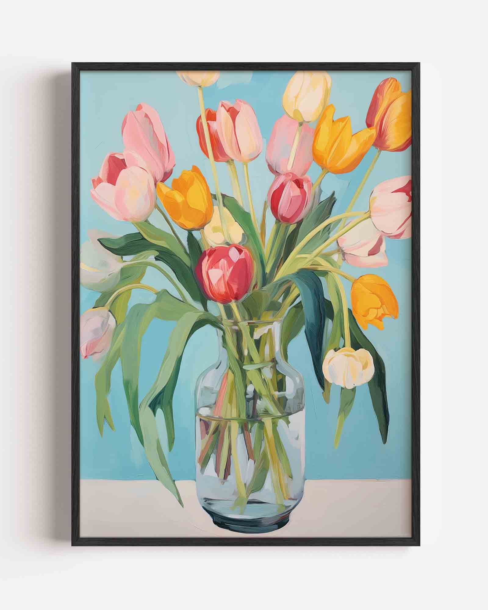Tulpen in vaas Poster