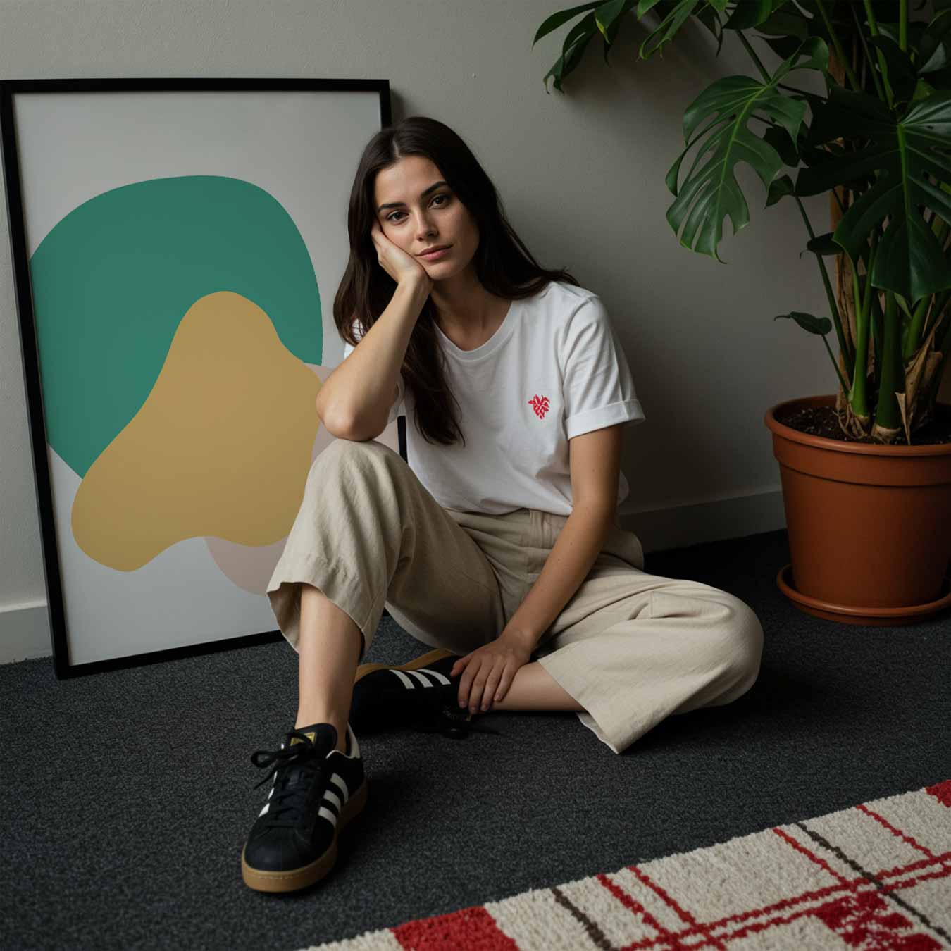 Vrolijke Abstracte Kunstposter