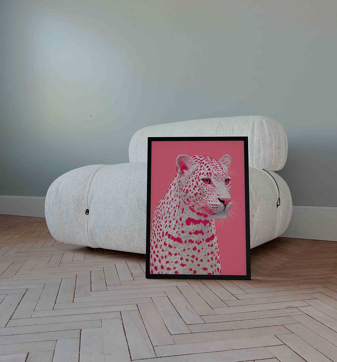 Roze luipaard Poster