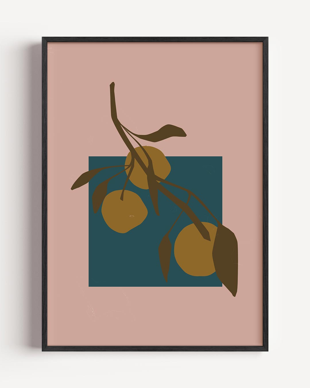 Stijlvolle Citrus Illustratie Poster-WallArtistic