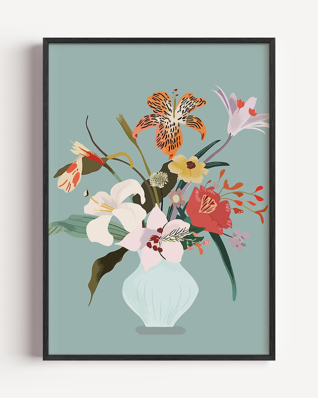 Bloemenpracht in Vaas Poster-WallArtistic