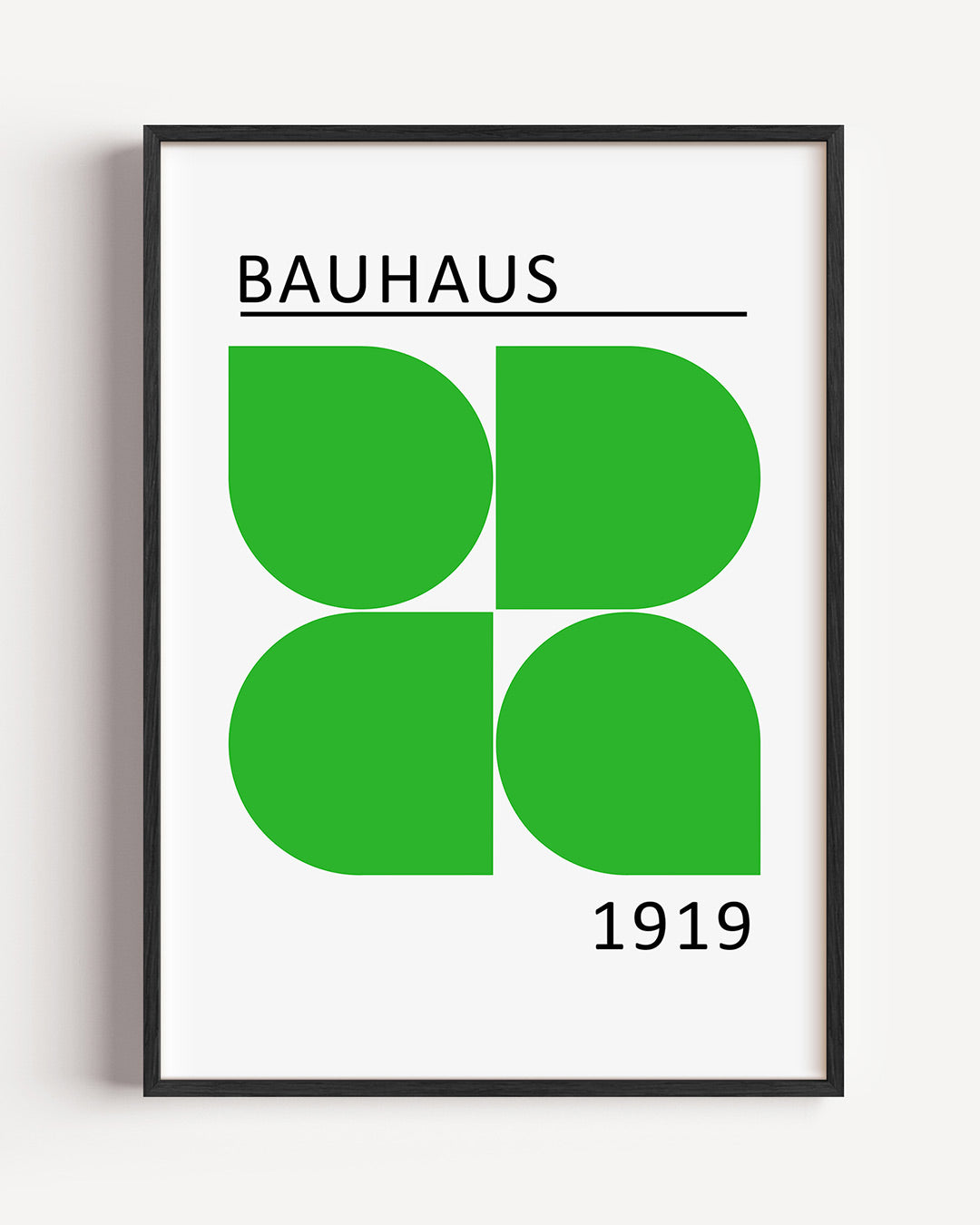 Groene vlakverdeling Poster