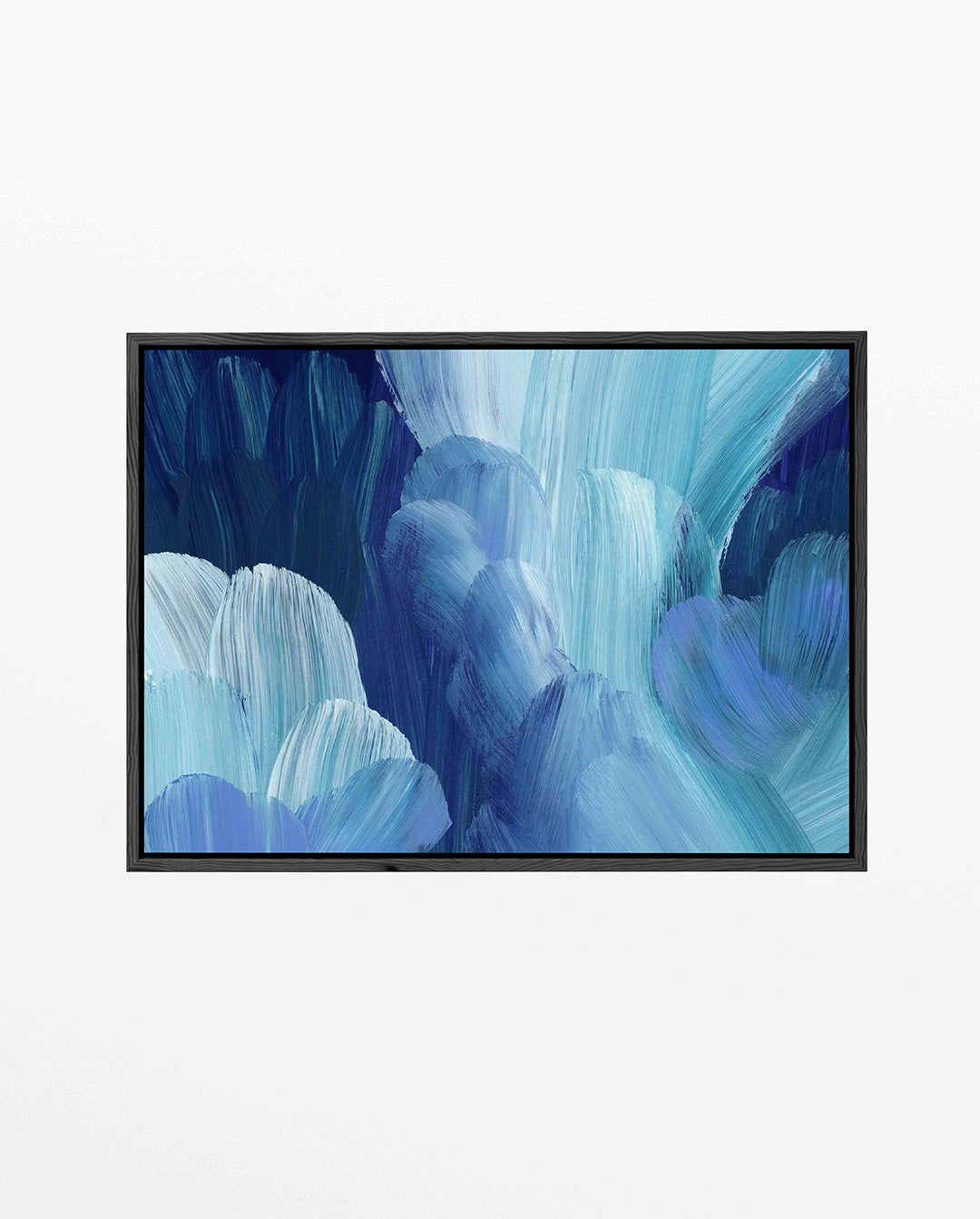 Dynamische blauwtinten Kunstwerk