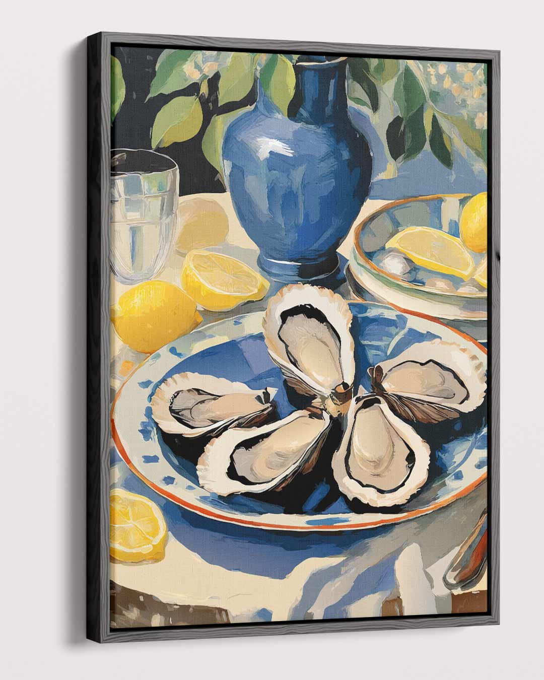 Blauwe Rustieke Tafereel Kunstwerk-canvas-dibond-plexiglas-wanddecoratie-WallArtistic