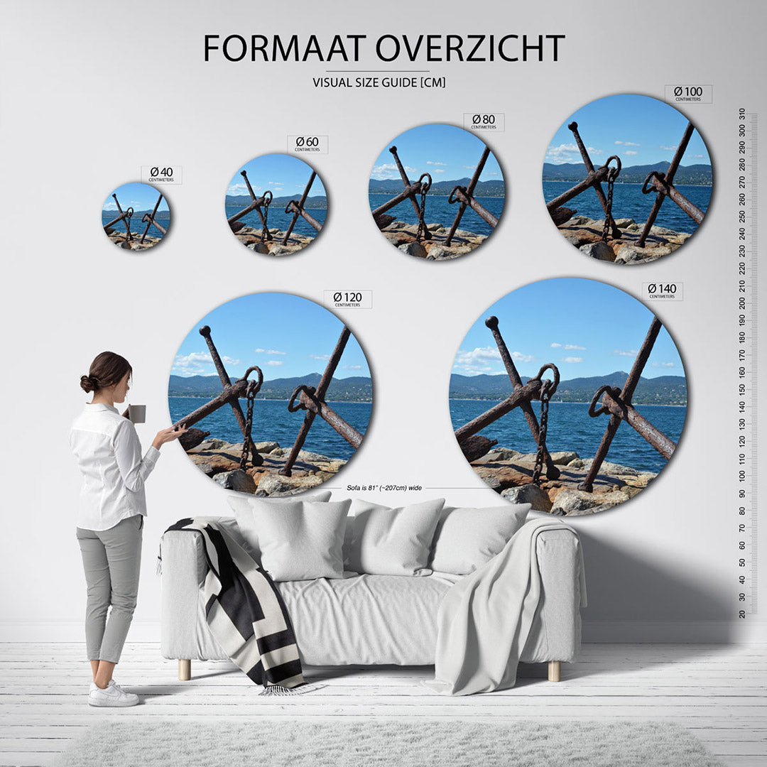 Ankers aan zee Muurcirkel