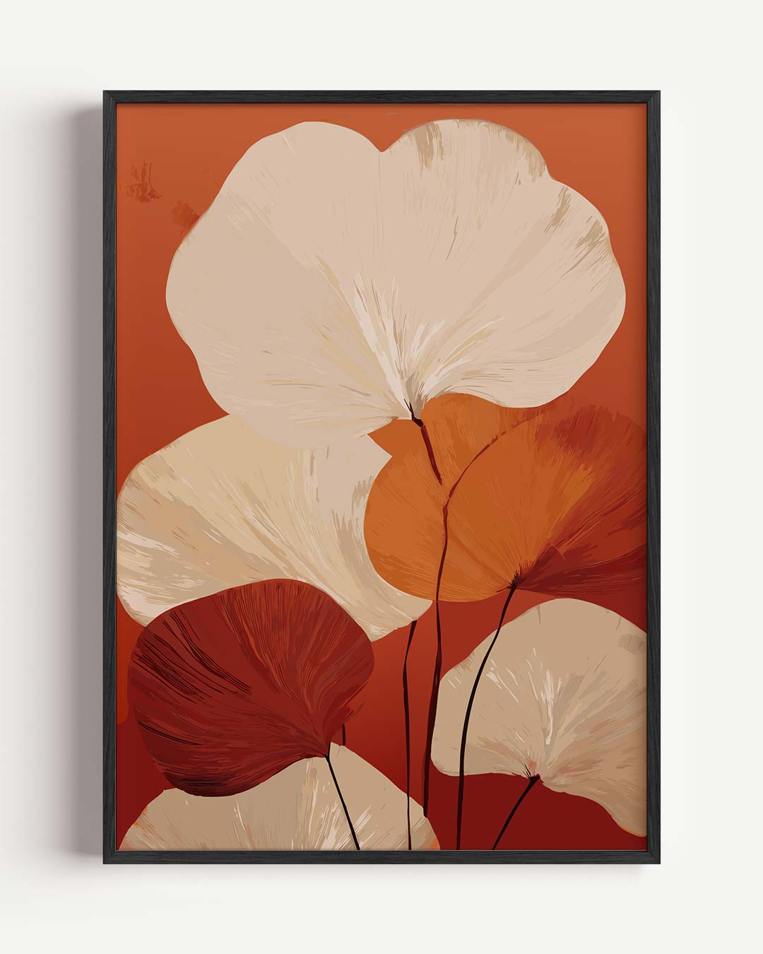 Bloemenpracht in Warme Kleuren Poster