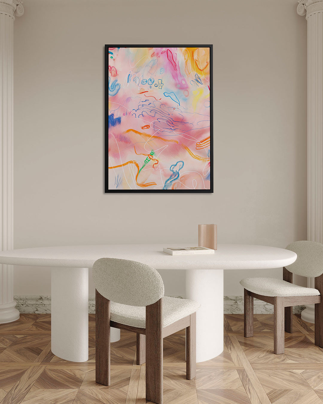 Vrolijke kleurenmix Kunstwerk