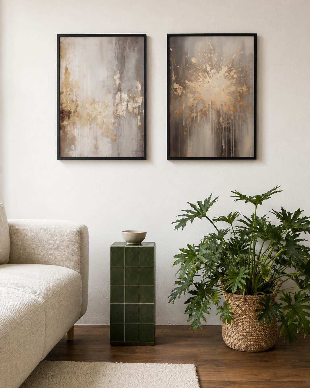 Gouden vervaging Posterset
