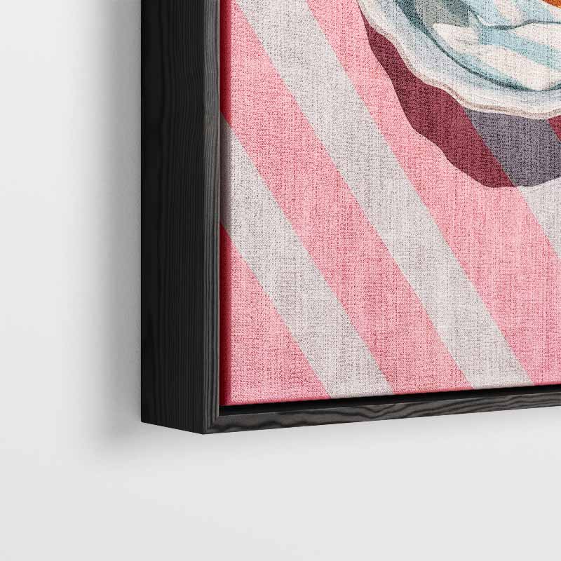 Zomerse Vrucht in Strepen Kunstwerk-canvas-dibond-plexiglas-wanddecoratie-WallArtistic
