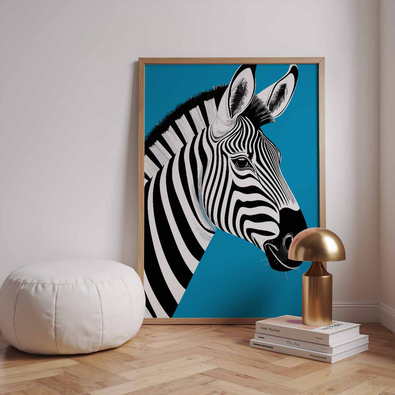Stijlvolle Zebra Illustratie Poster