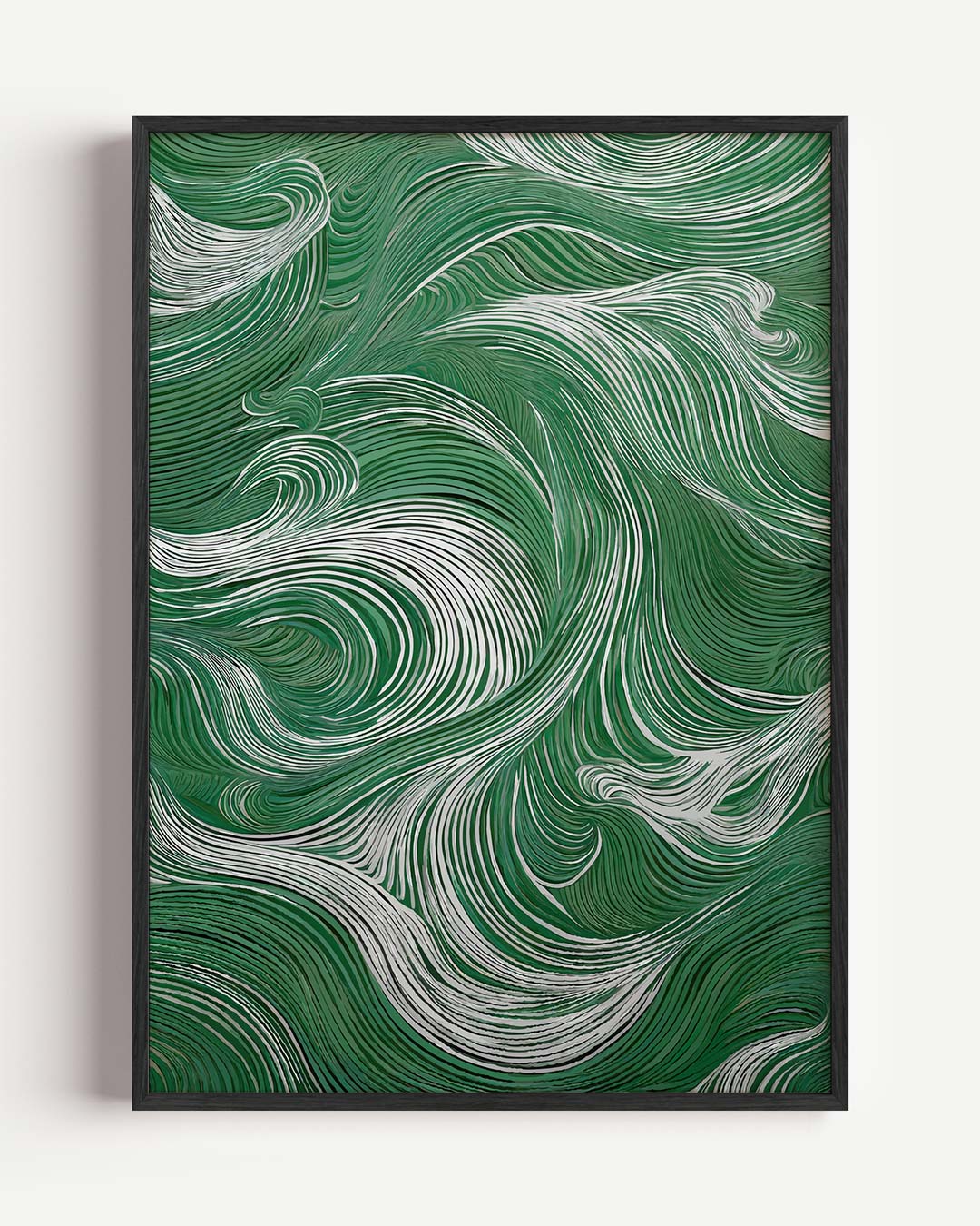 Golvende Groene Harmonie Poster