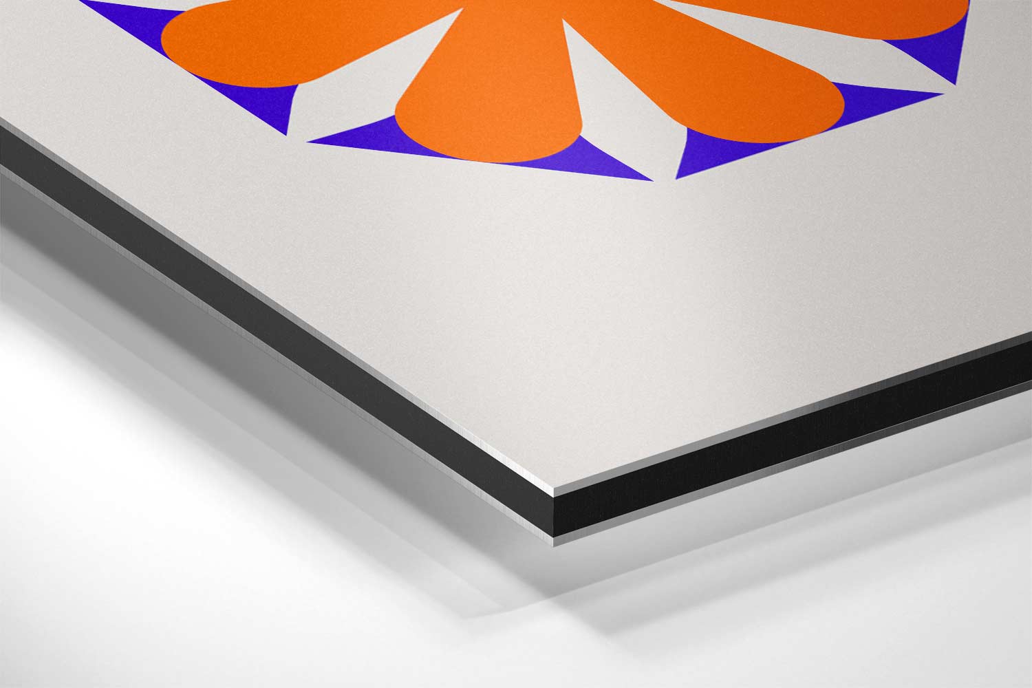 Vrolijke Bloemen Herhaalpatroon Kunstwerk-canvas-dibond-plexiglas-wanddecoratie-WallArtistic
