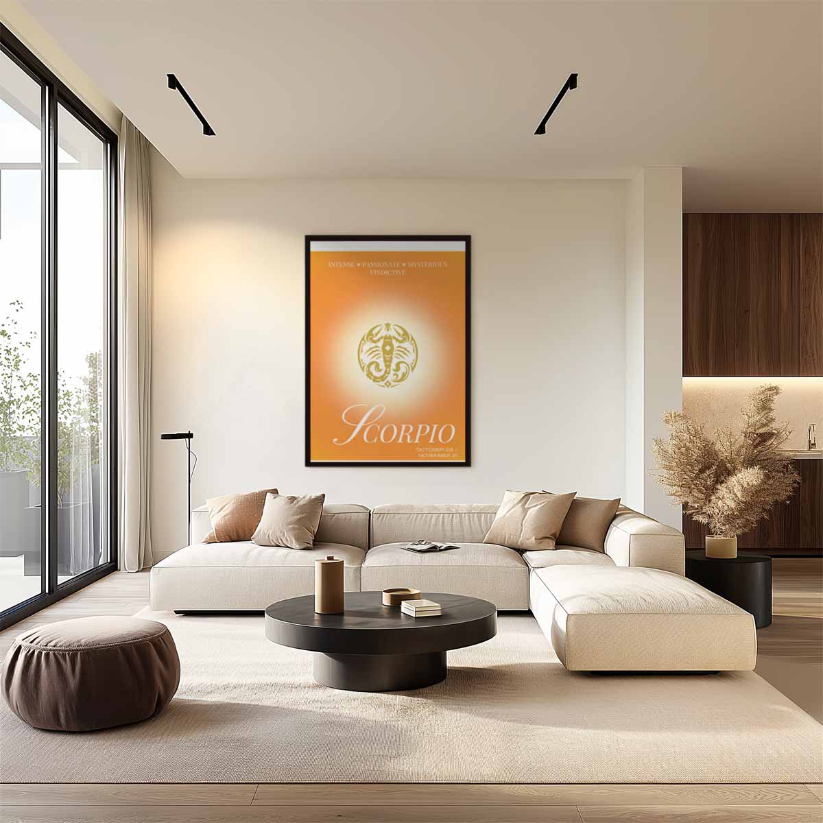 Schorpioen Sterrenbeeld Poster Kunstwerk-canvas-dibond-plexiglas-wanddecoratie-WallArtistic