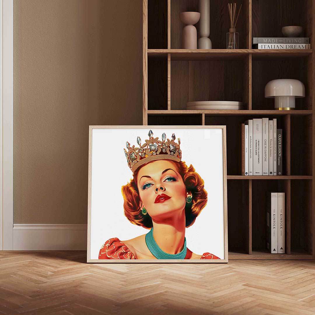 Vrouw met kroon Poster