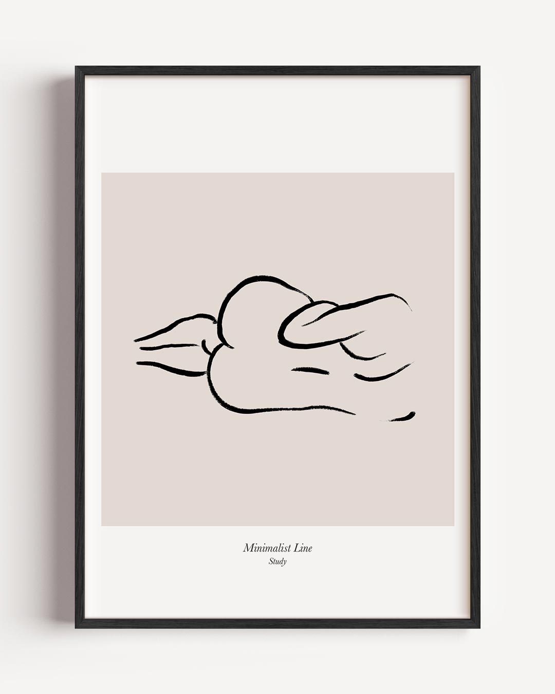 Elegante Minimalistische Lijntekening Poster-WallArtistic