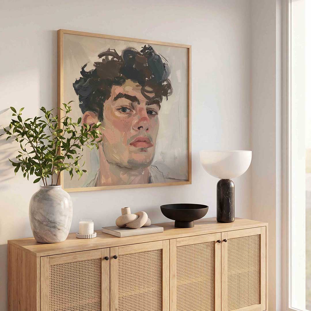 Portret van een man Poster