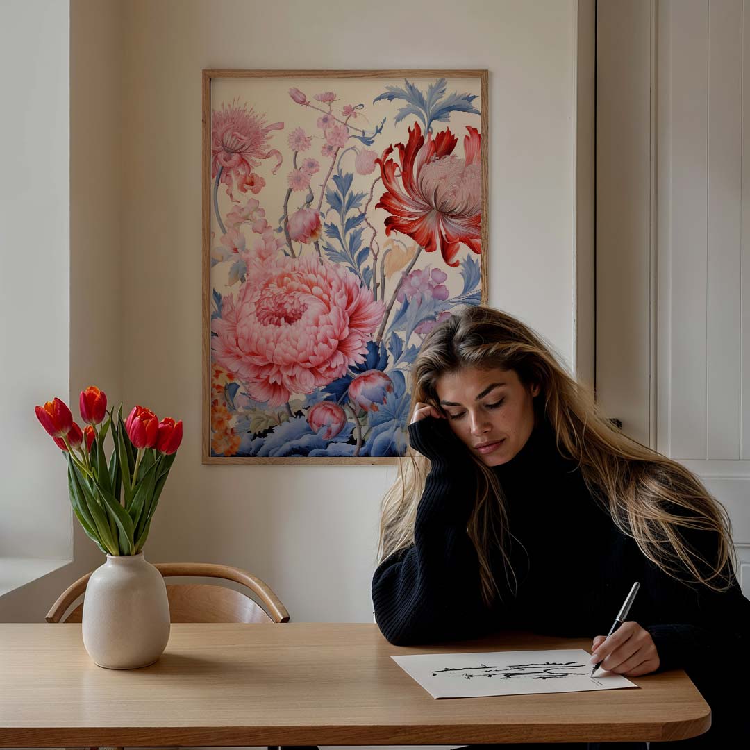 Bloemenpracht Wandposter-WallArtistic