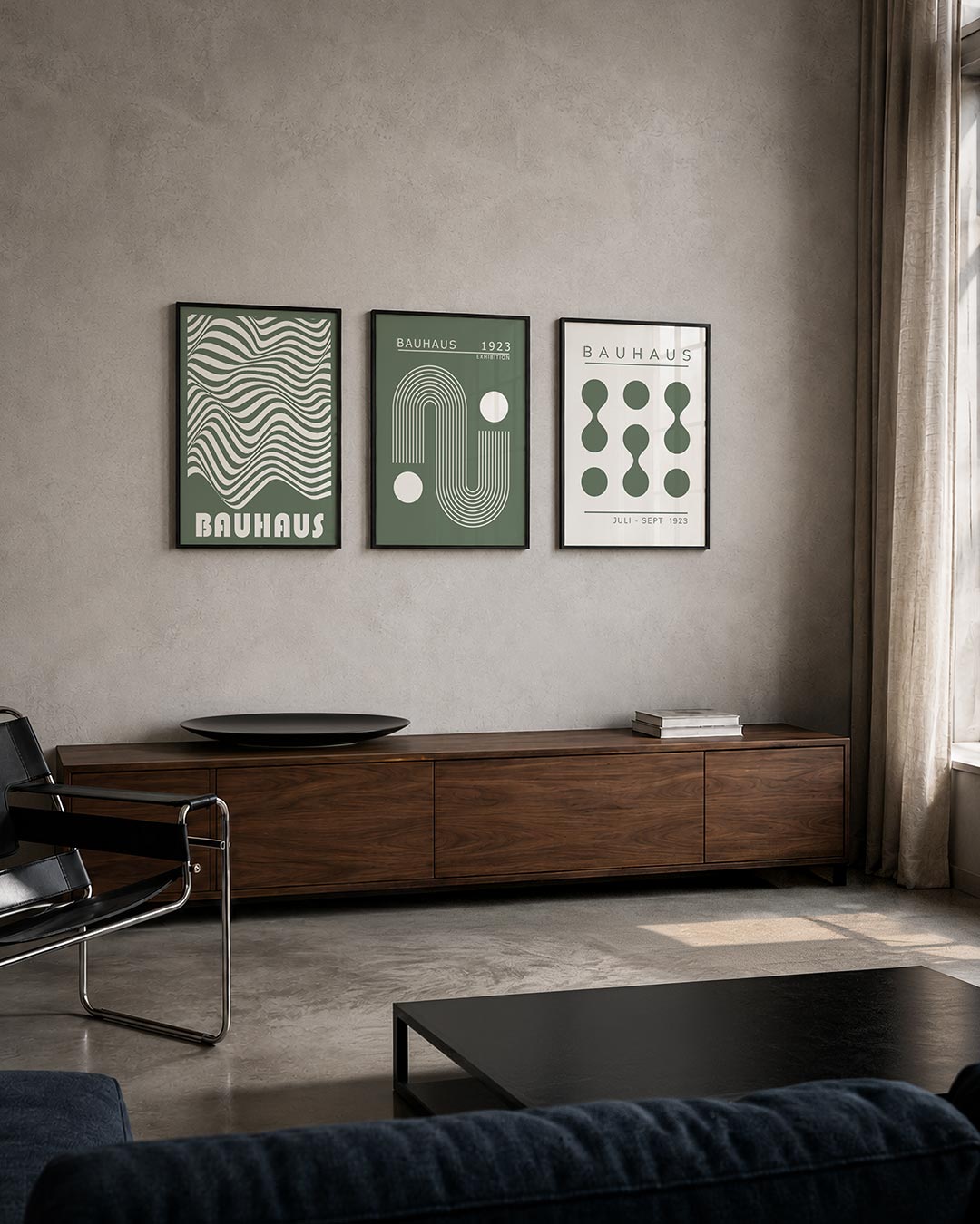 Golvend lijnenspel Posterset