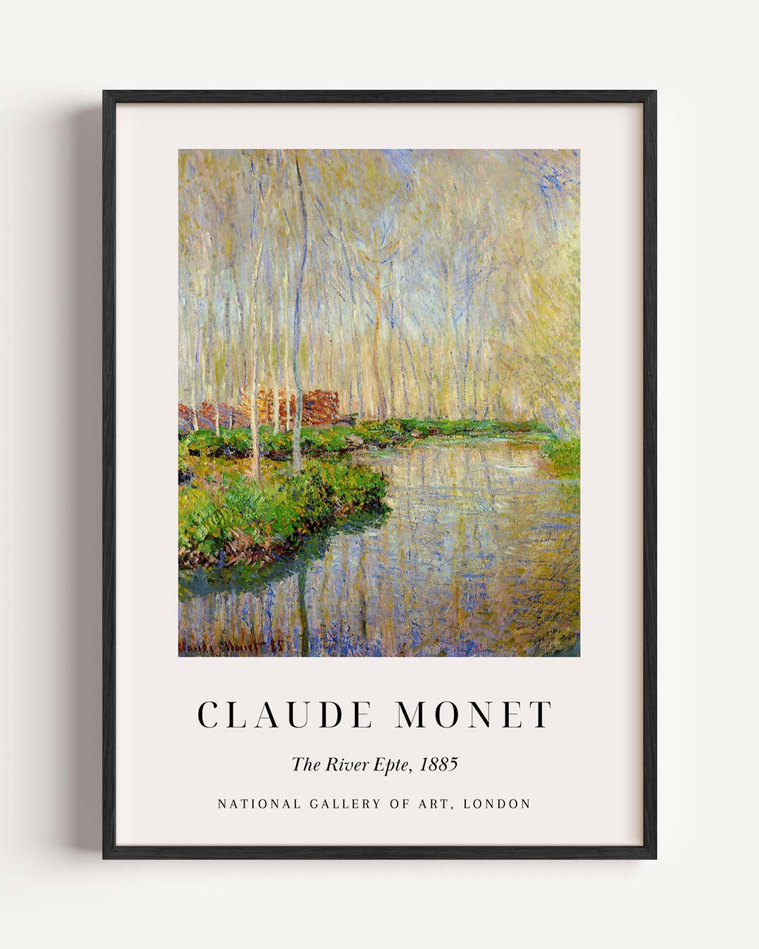 Monet's Dromerige Rivierlandschap Poster