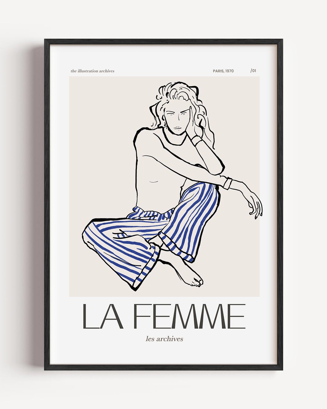 Elegante La Femme Poster-WallArtistic