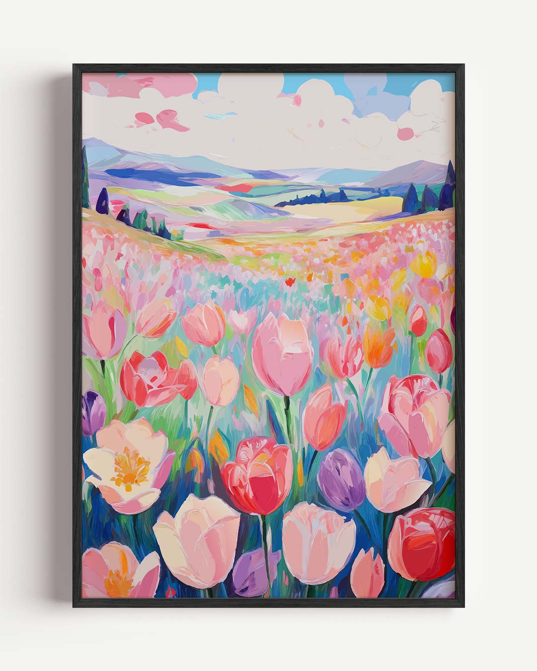 Kleurrijke Bloemenweide Poster