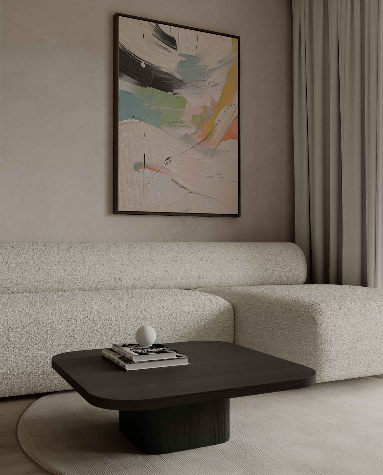 Kleurenstorm in Beweging Kunstwerk-canvas-dibond-plexiglas-wanddecoratie-WallArtistic