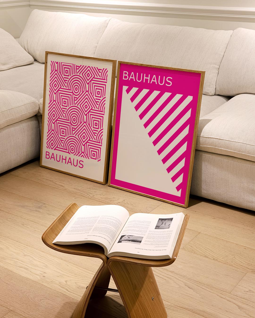 Diagonal strepen Posterset