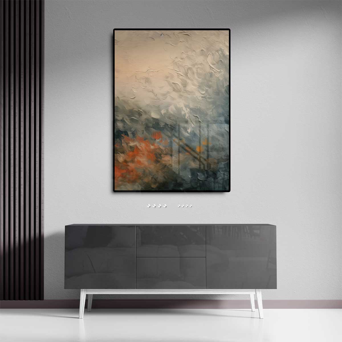 Kleurrijke Zonsopgang in Abstractie Kunstwerk-canvas-dibond-plexiglas-wanddecoratie-WallArtistic