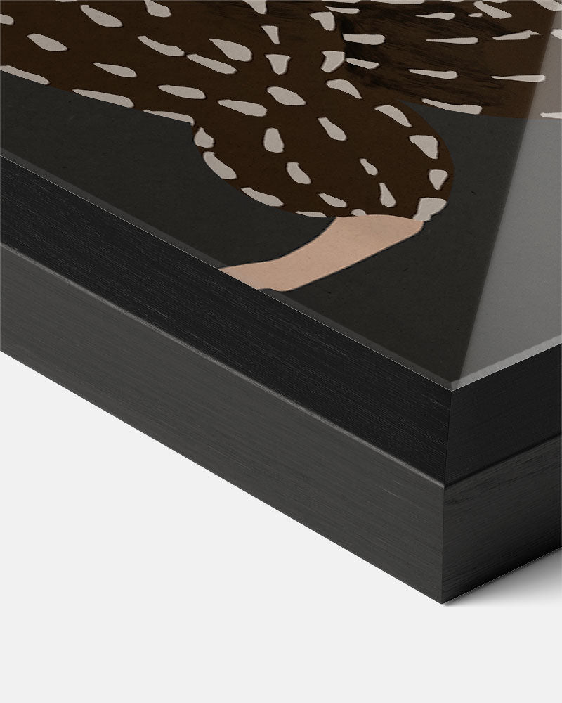 Stijlvolle Abstracte Vrouwelijke Vorm Poster-WallArtistic